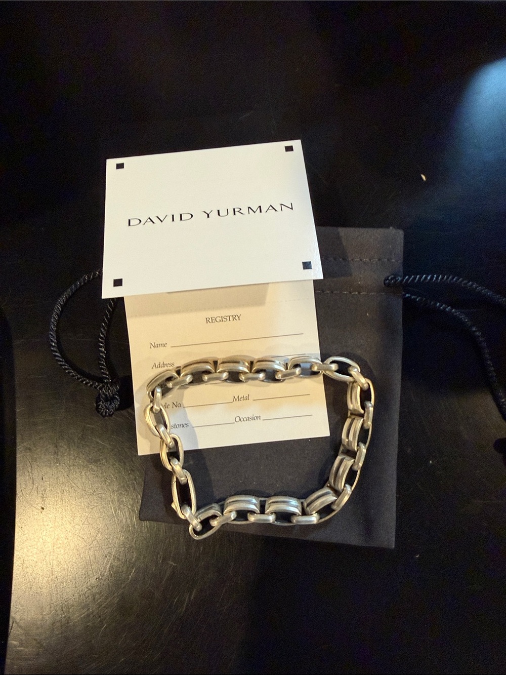 David Yurman Silver Link Chain Bracelet - Sterling silver